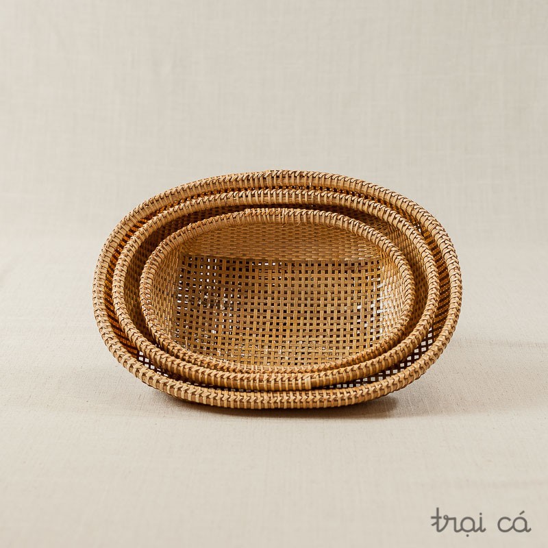 Rổ tre oval - Nhiều cỡ từ làng nghề Huế