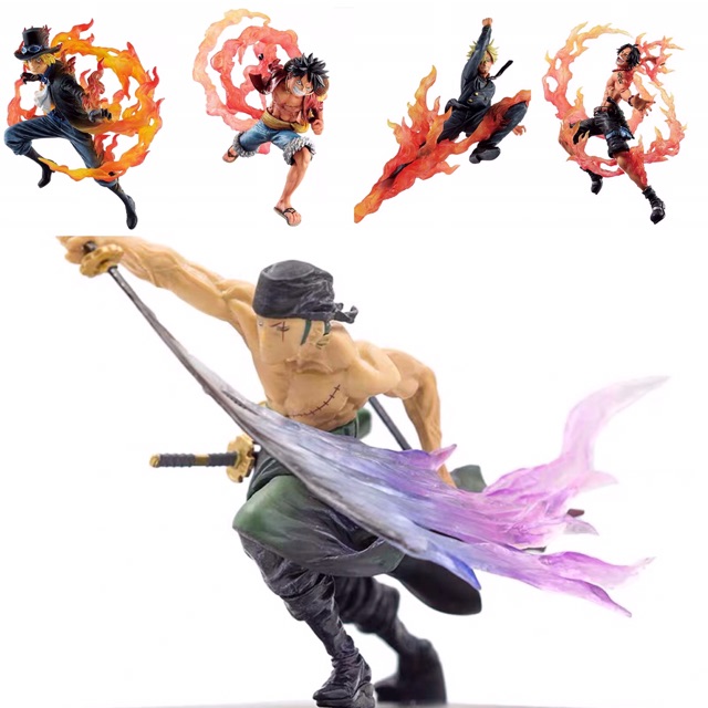 Mô hình Luffy - Ace - Sabo - Sanji - Zoro One piece