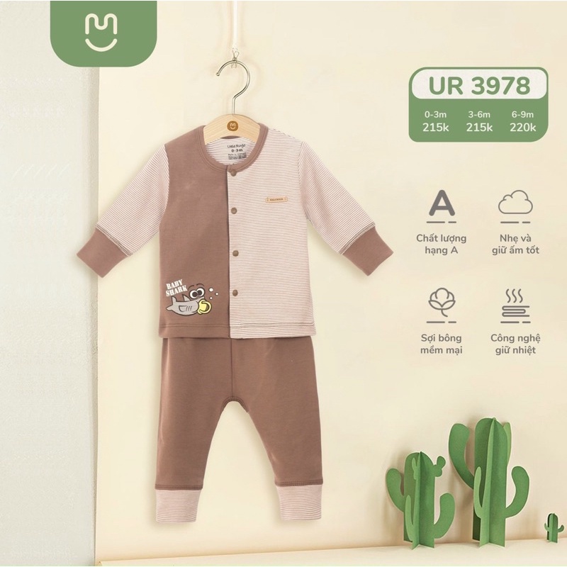 Bộ nỉ cài thẳng Uala Rogo UR 3978