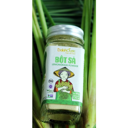 Bột sả organic nguyên chất Dalahouse công nghệ sấy lạnh tiêu chuẩn Châu Âu lọ 50 gr