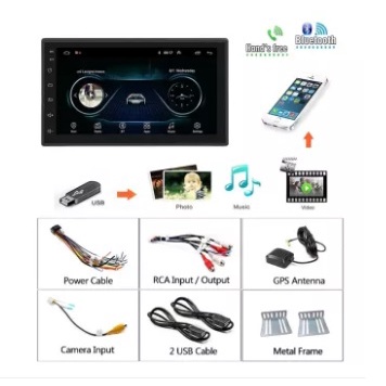 Màn Hình Oled Ô Tô 7 inch Chạy Android bản WIFI hoặc dùng Sim 4G-WIFI Có Tiếng Việt - Đầu DVD Android Thông Dụng Cho xe