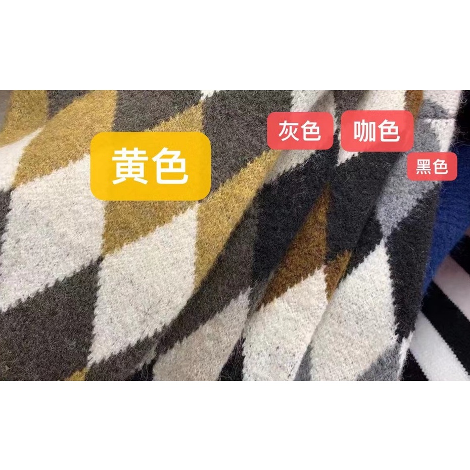 Áo len trám cổ tròn họa tiết thổ cẩm vintage Ulzzang  Hàng Quảng Châu