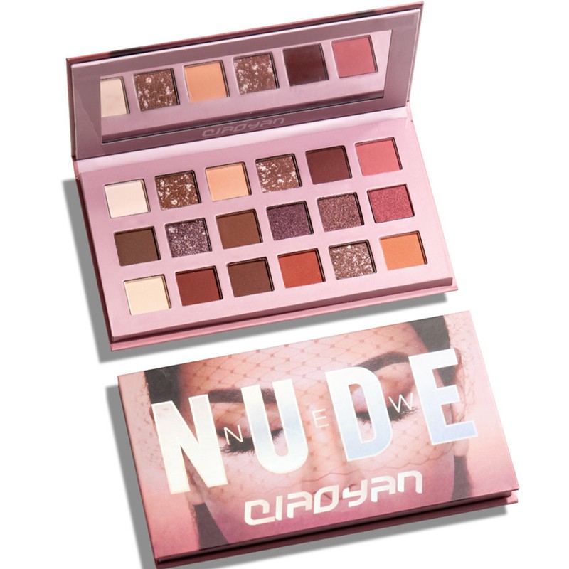 Bảng phấn mắt 18 màu lì và lấp lánh thương hiệu QIAOYAN | BigBuy360 - bigbuy360.vn