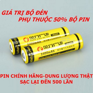 Bộ 02 pin sạc loại tốt cho đèn pin