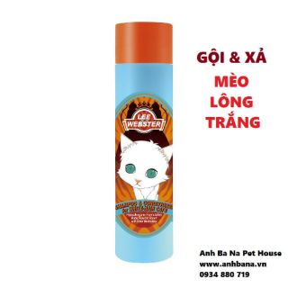 Sữa tắm mèo lông trắng Lee&Webster