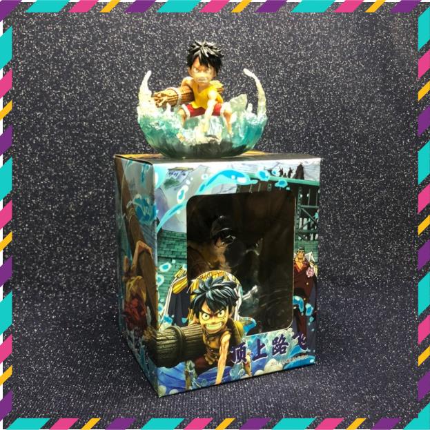 Mô hình One Piece Luffy Marine có LED siêu đẹp cao 8cm ,  tượng figure
