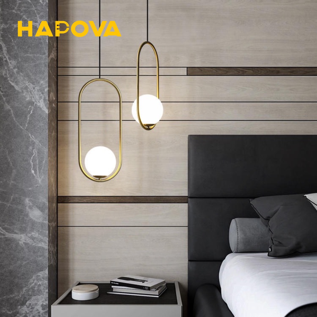 Đèn thả trang trí phòng khách phòng ngủ Decor HAPOVA DUMI 5009 Hình ELIP