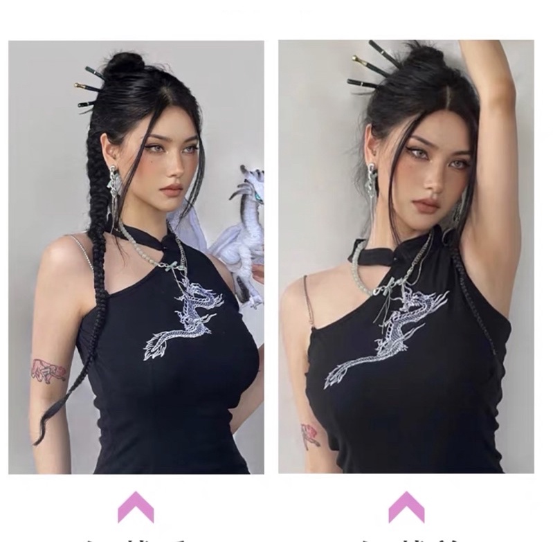 Tóc giả bện con rết cá tính phong cách âu mỹ dài 65cm ( 1 chiếc 1 bên tóc)