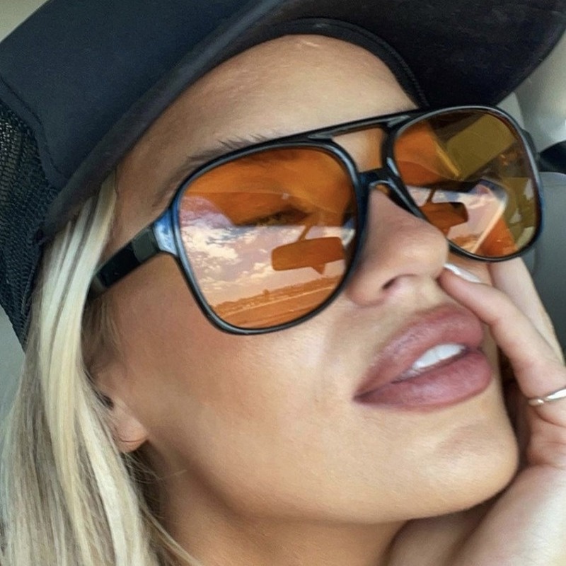 Kính Mát Gọng Đôi Phong Cách Retro Phương Tây Cho Nam Nữ