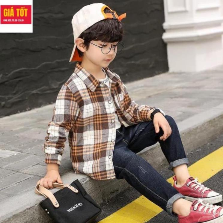 Áo sơ mi bé trai mập 40kg 3 - 12 tuổi☑️ Thời trang bé trai 5 tuổi☑️ Quần áo cho bé trai 5 tuổi size đại 30kg 35