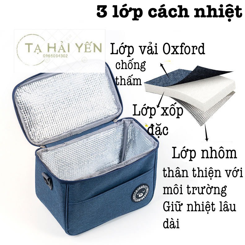 🔥🔥 🔥 Túi giữ nhiệt đựng đồ ăn GẤU BAGS cao cấp, 2 ngăn, có quai đeo, 3 lớp cách nhiệt, khoá kéo kép, túi đựng cơm cỡ lớn | BigBuy360 - bigbuy360.vn