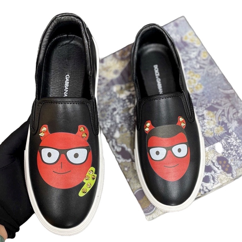 Giày Lười Slipon DG Mặt Quỷ Đính Đinh