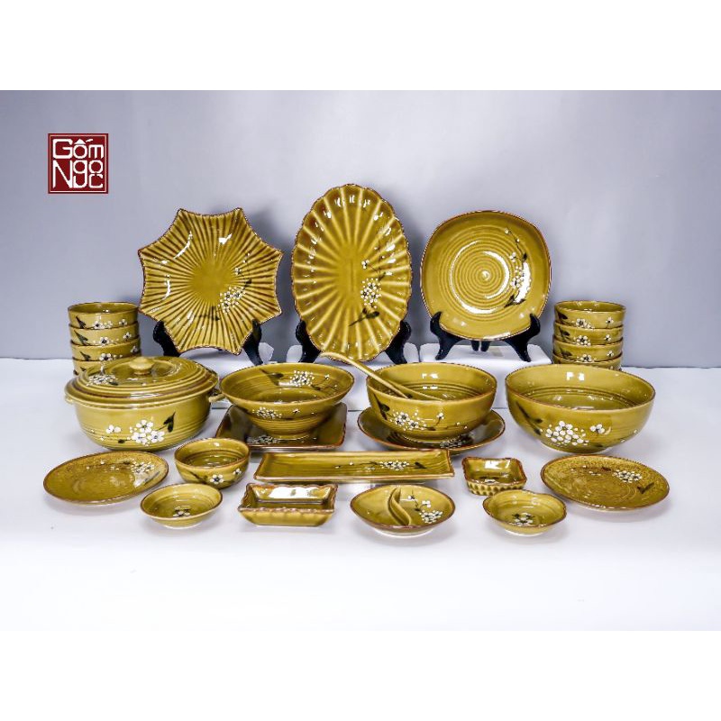 BỘ ĐỒ ĂN, BÁT ĐĨA GỐM SỨ CAO CẤP BÁT TRÀNG
