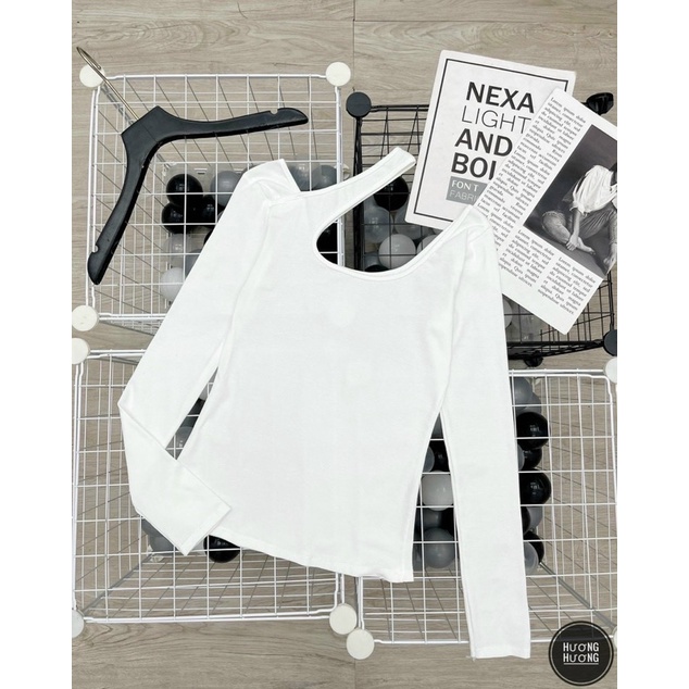Áo thun tay dài hở vai