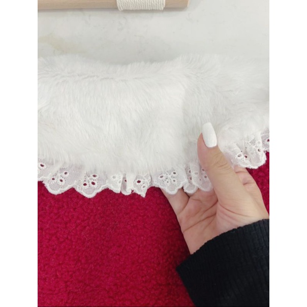 ÁO BÔNG ĐỎ CHO BÉ GÁI