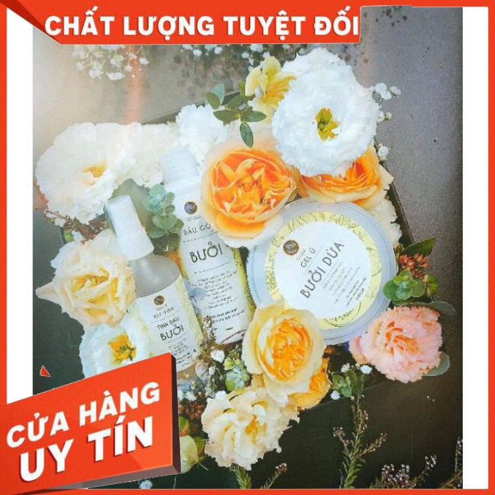 COMBO DẦU GỘI BƯỞI+TINH DẦU BƯỞI +GEL Ủ BƯỞI DỪA NGA HOÀNG (Chuẩn hãng)