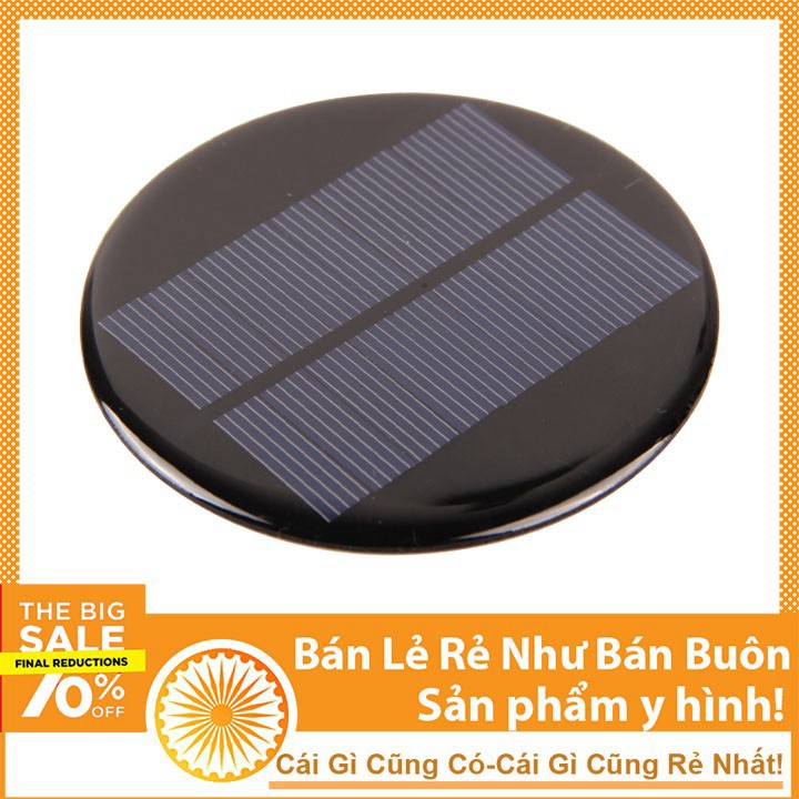 Tấm Pin Năng Lượng Mặt Trời Hình Tròn Đường Kính 120mm 5V 230mA