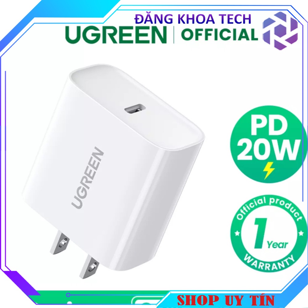 Sạc Nhanh 20W Ugreen, Dùng Cho Iphone, Ss..., Bảo Hành 12 Tháng - Phụ kiện công nghệ 88