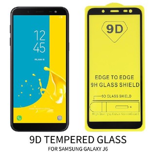 J6 2018_ Kính cường lực full màn 9D Sam Sung J6 2018 tặng kèm giấy lau màn hình