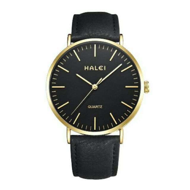 Đồng hồ HALEI dây da chống nước sang trọng