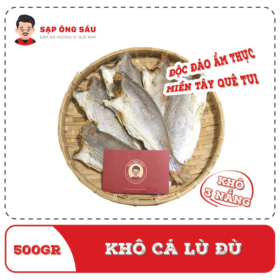 Khô cá lù đù (khô cá đù) 3 nắng - 500gr