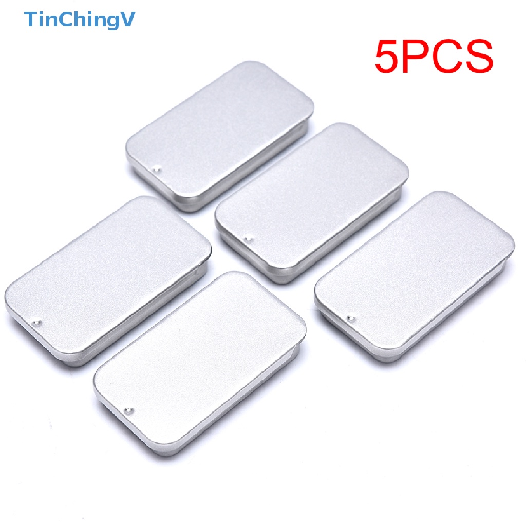 Hộp Sắt Đựng Trang Sức / Kẹo / Tiền Xu Có Nắp Trượt Tiện Dụng