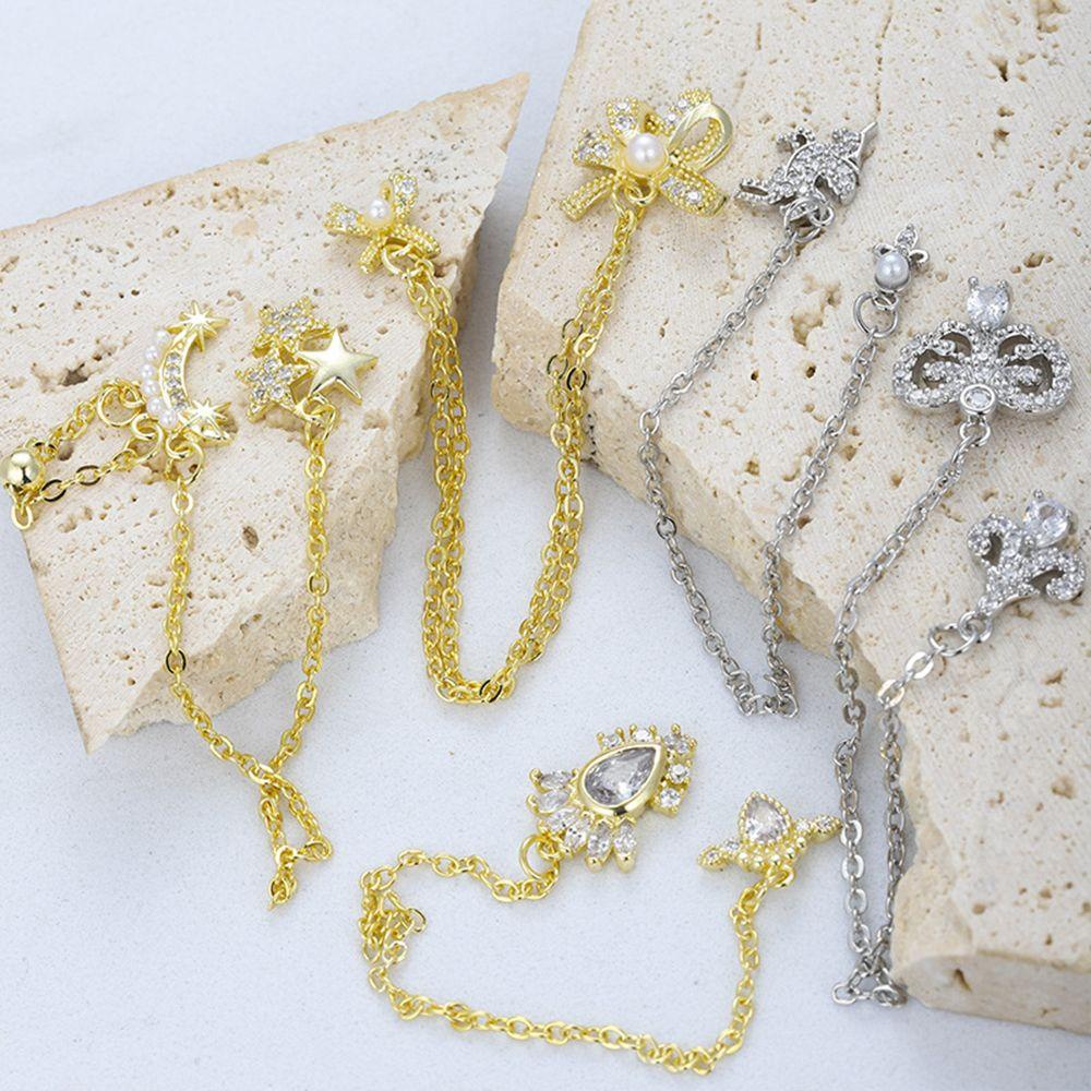 Phụ Kiện Trang Trí Móng Tay Hình Mặt Trăng Xinh Xắn|Vật Liệu Trang Trí Móng Tay Nghệ Thuật DIY