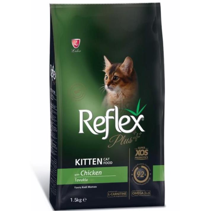 Hạt Reflex cho mèo, Hạt cho mèo lớn và mèo con vị Gà và Gạo