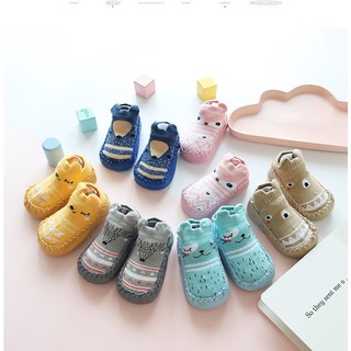 Giày kiêm vớ đế mềm tập đi cho bé, Giày tất tập đi có chống trượt cho bé trai bé gái