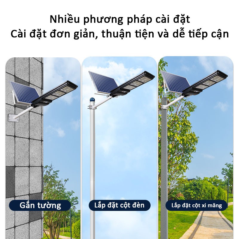 Đèn led năng lượng mặt trời công suất 150W-200W, có remote điều khiển từ xa tiện lợi thông minh, bảo hành 24 tháng HL152