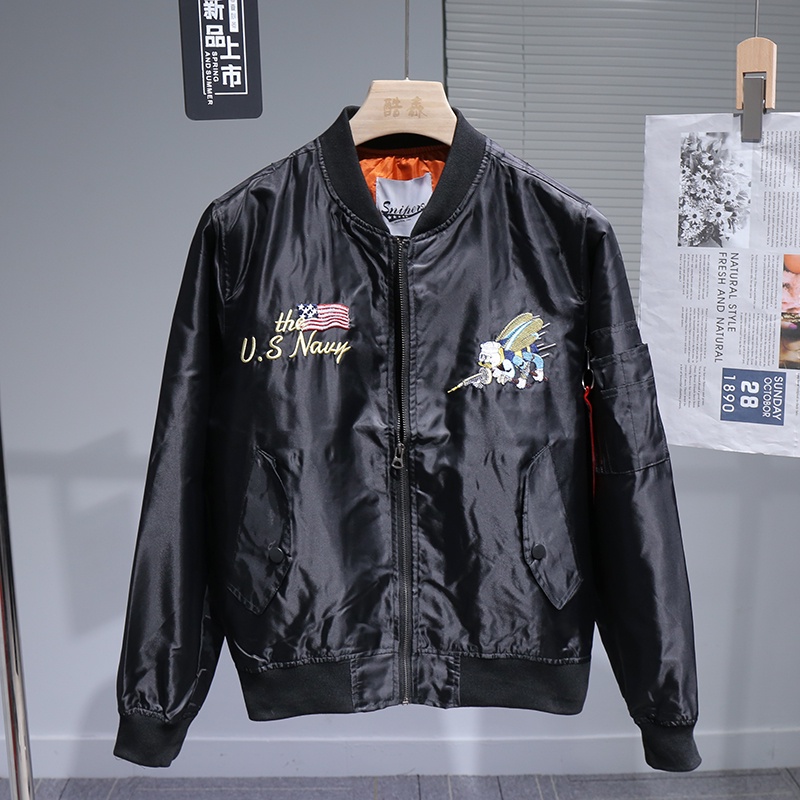 Áo khoác Bomber Thêu, Áo Bomber Thêu 2 Lớp Cực Chất