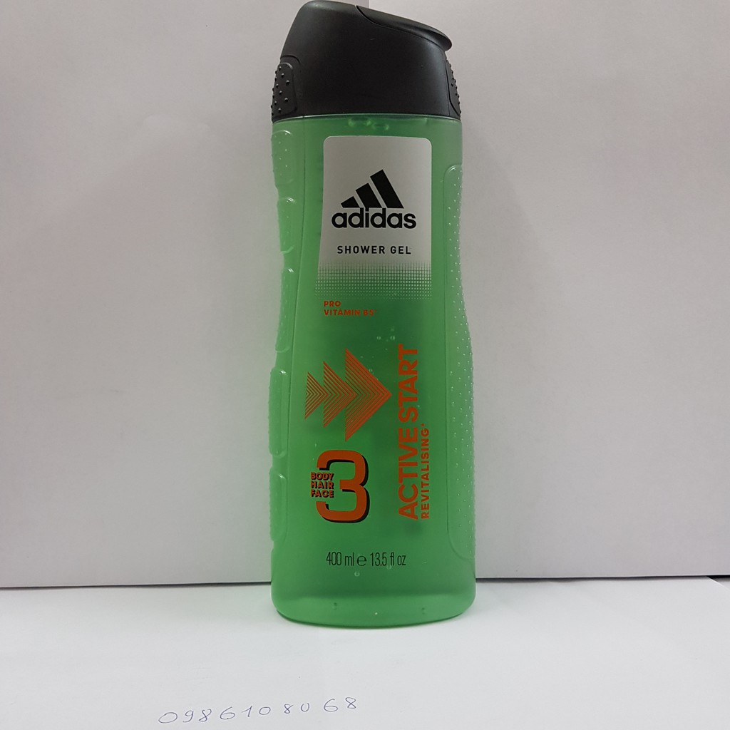 DẦU GỘI SỮA TẮM SỮA RỬA MẶT 3 IN 1 ADIDAS 400ML