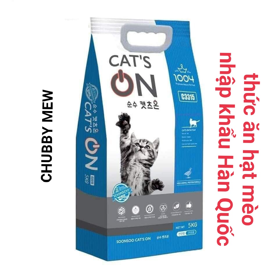 Hạt thức ăn mèo Cat's ON 5kg - Hạt khô Cat On nhập Hàn Quốc chính hãng