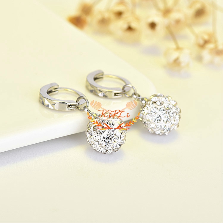 Đôi Bông Tai Dáng Dài Đính Đá Thời Trang Cho Nữ