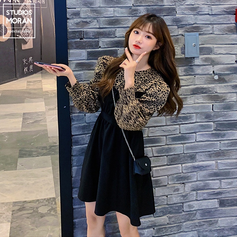 Đầm dáng ôm in hình da báo sành điệu cho nữ