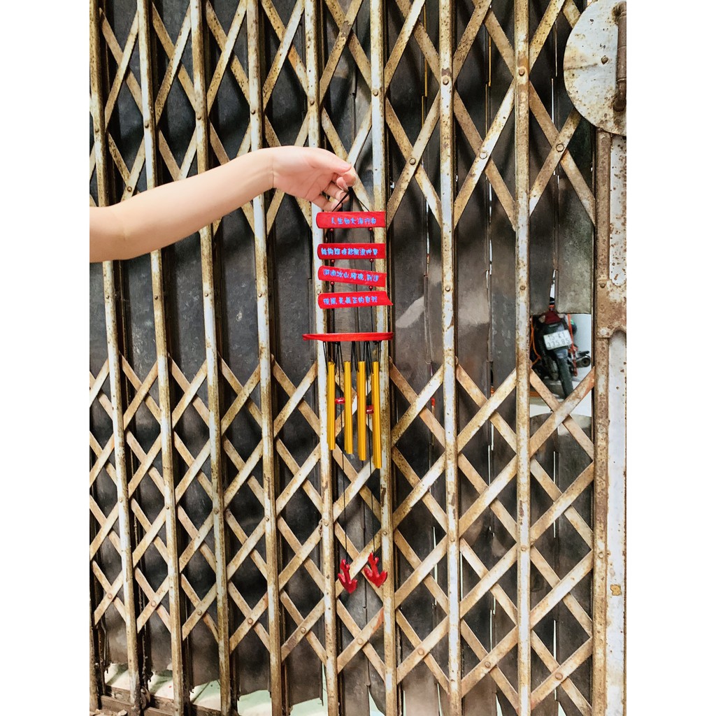 Chuông gió thuyền buồm phong thủy 8 ống