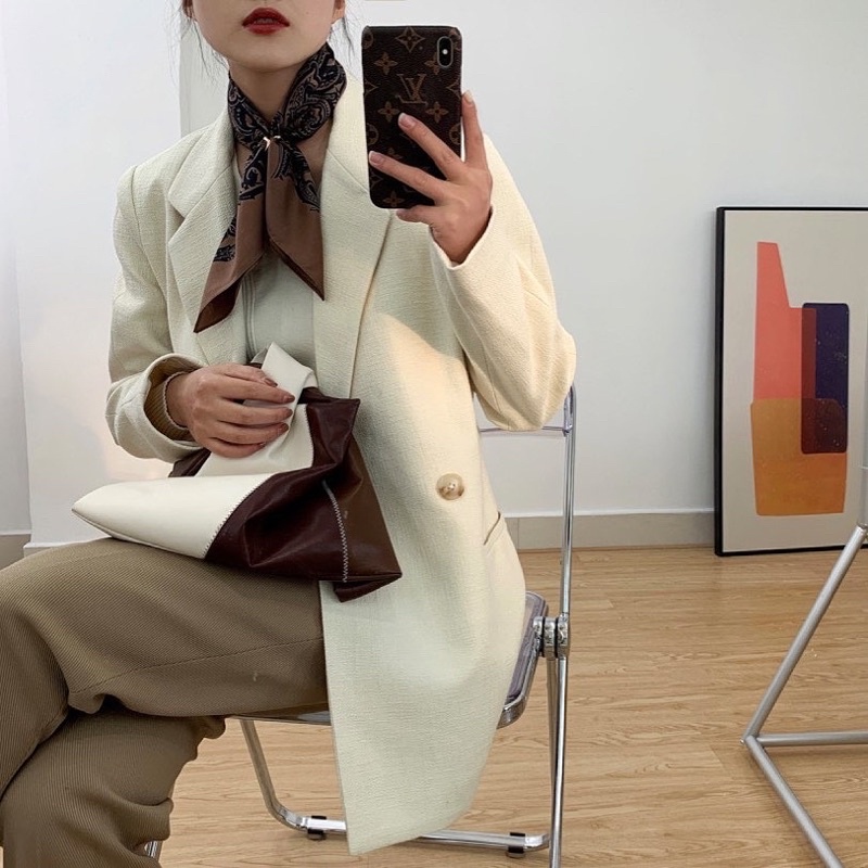 Khăn lụa mini size 53cm hoạ tiết lạ - Maben