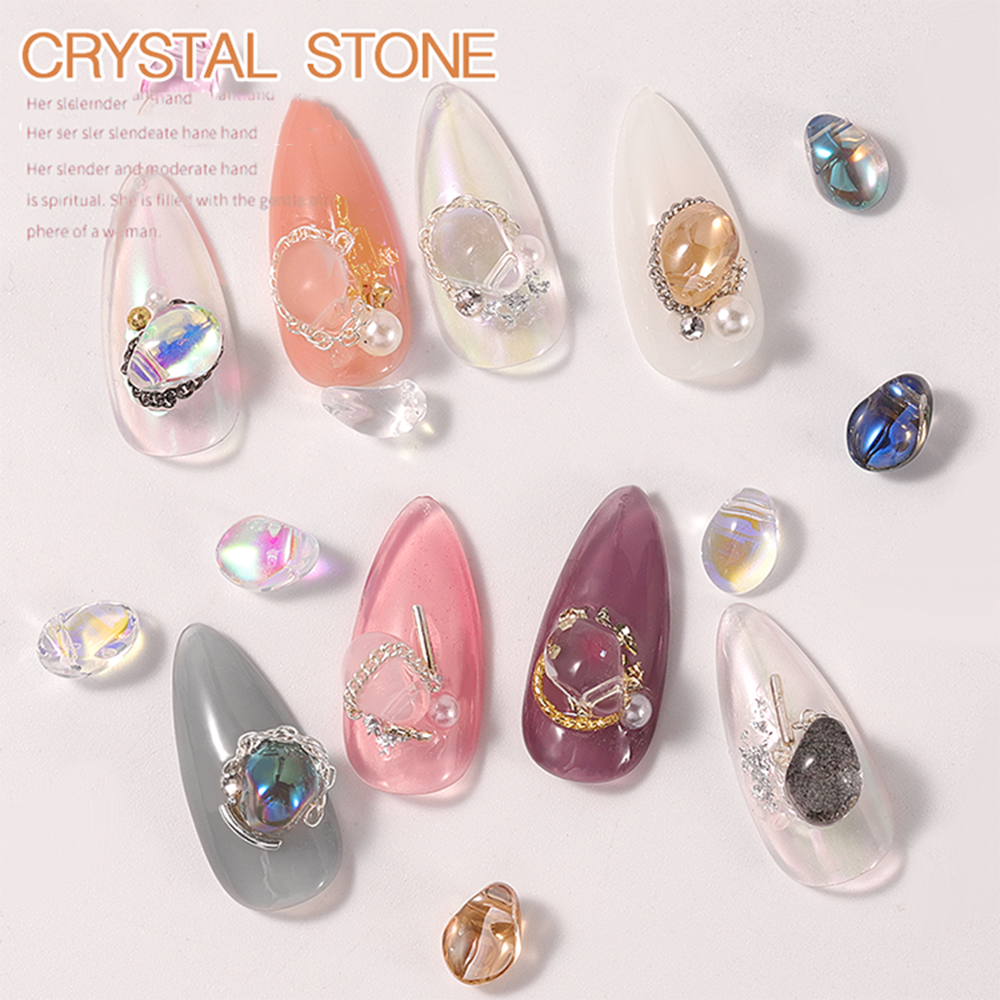 (Hàng Mới Về) Set 10 Phụ Kiện Trang Trí Móng Tay Nghệ Thuật 3D Diy