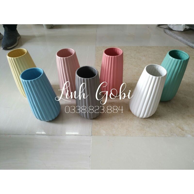 Lọ cắm Hoa Phong Cách Châu Âu màu pastel được chọn màu