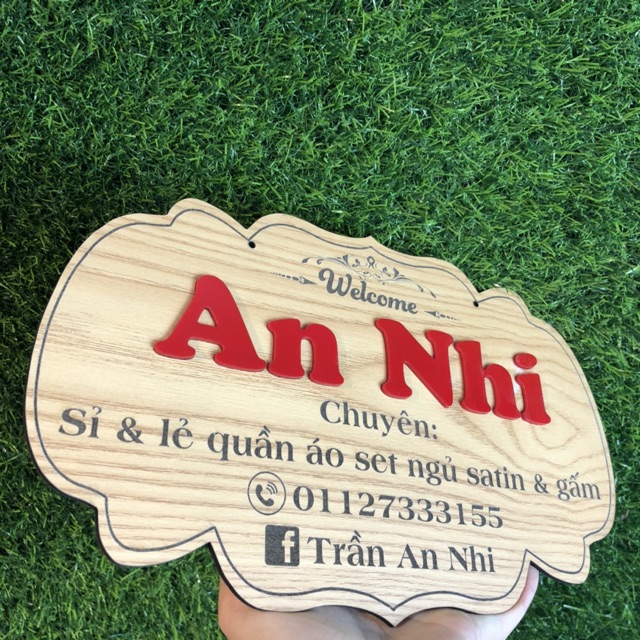 Bảng gỗ trang trí decor treo cửa treo tường quán cafe, phòng ngủ, phòng làm việc