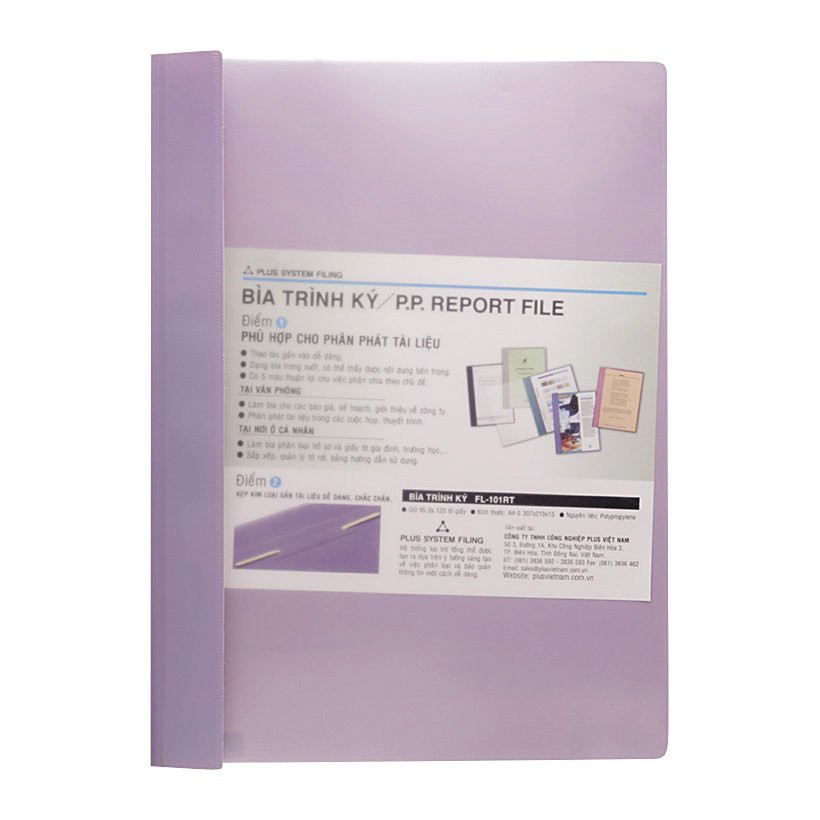 Bìa Acco Nhựa Plus - Bìa Trình Ký, Report File (Tập 10 cái)