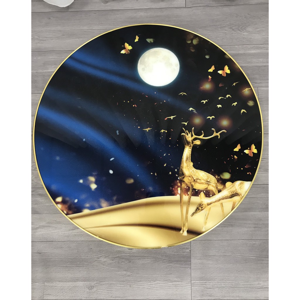 Tranh Tráng Gương Treo Tường Pha Lê Cao Cấp - Tranh Bộ GD2