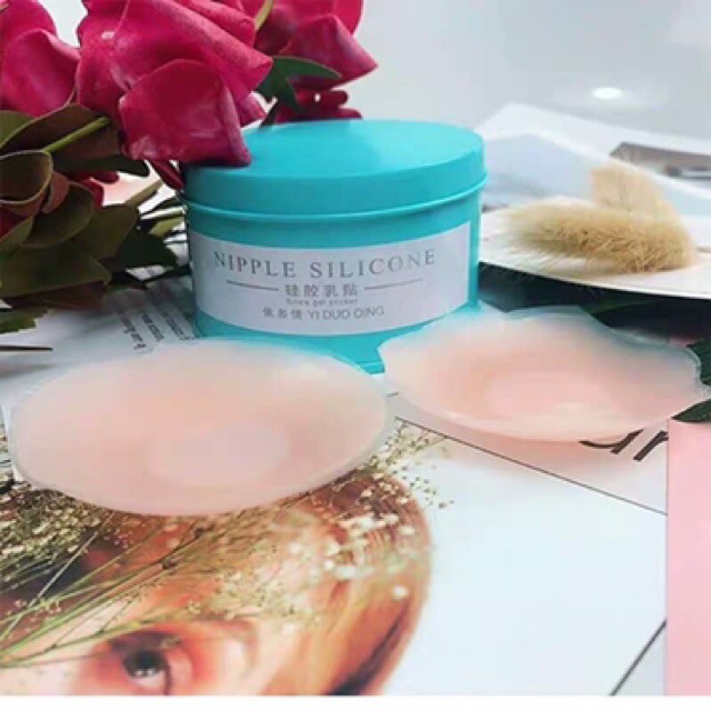 Hộp miếng dán nhũ hoa silicon & giấy siêu dính hình hoa HDN/0160