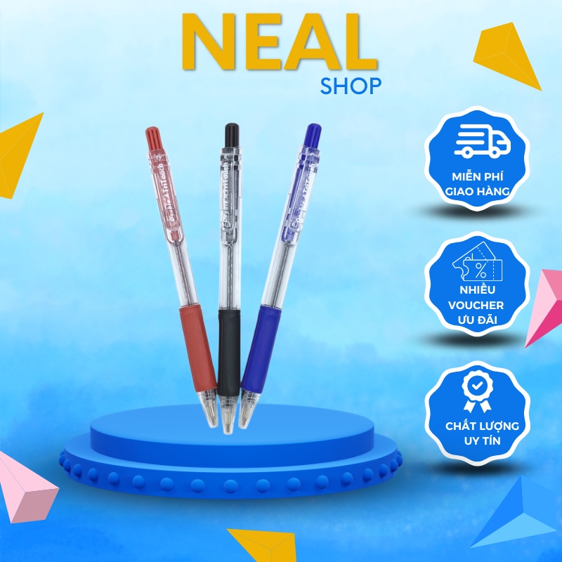 Bút bi bấm Tritouch Double A ngòi 0.7mm và 0.5mm