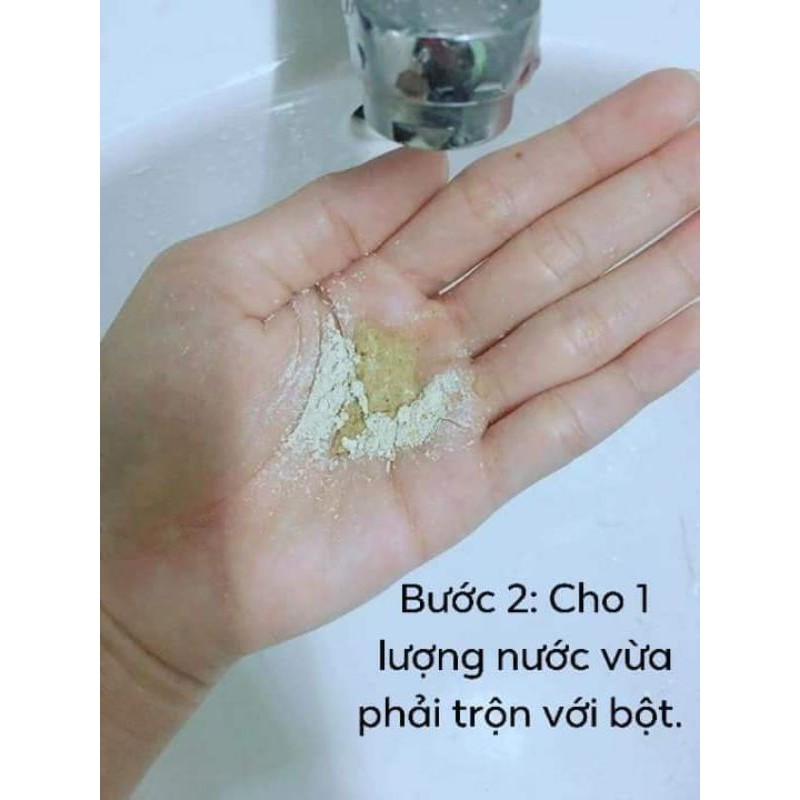 Bột rửa mặt thảo mộc thiên nhiên.