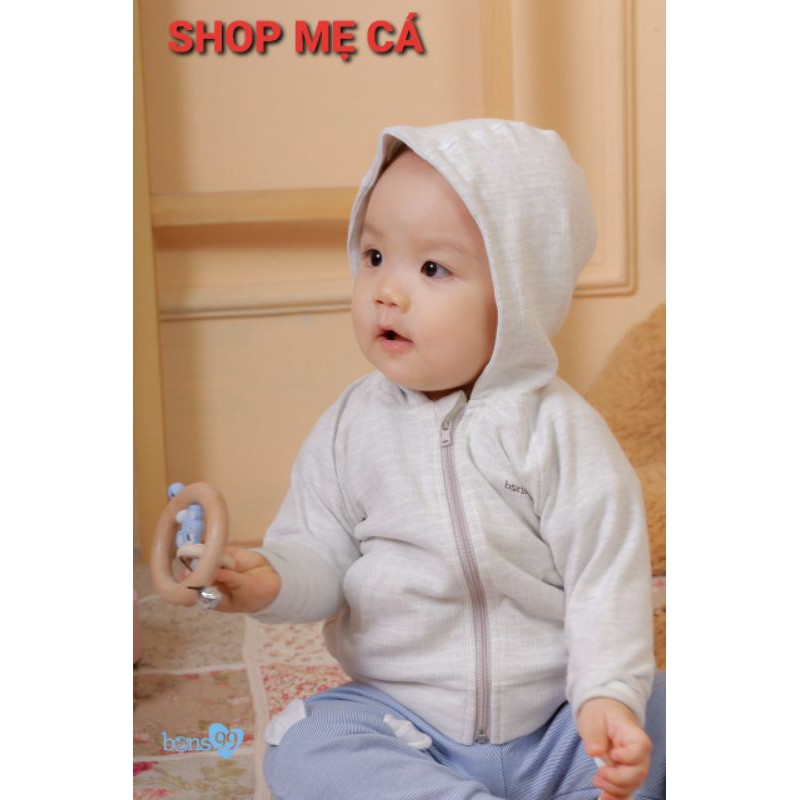 (Sale) Bons99 Áo khoác cho bé trai chất cotton organic dày dặn (sz 9m-4y )- có ảnh thật