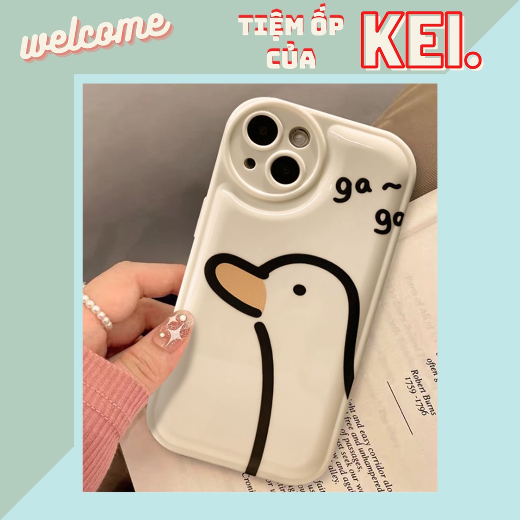 Ốp lưng xinh duck cute xỉu luôn dành cho nhiều dòng máy của iphone 6plus/7plus/x/xsmax/xr/11promax/12pro/13promax