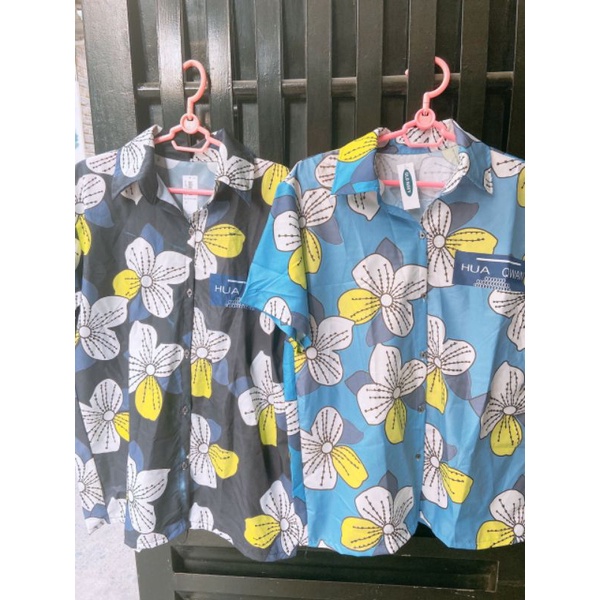 Áo Sơ Mi Tay Ngắn Unisex Cổ Bẻ Phông Cách Hàn Quốc Freesize