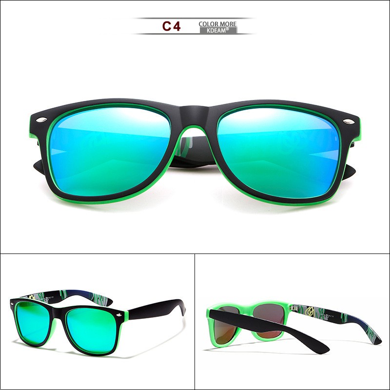 Kính Mát Nam Nữ KDEAM Thời Trang Phân Cực Gọng Vuông Chống UV400 Tròng Đổi Màu | BigBuy360 - bigbuy360.vn
