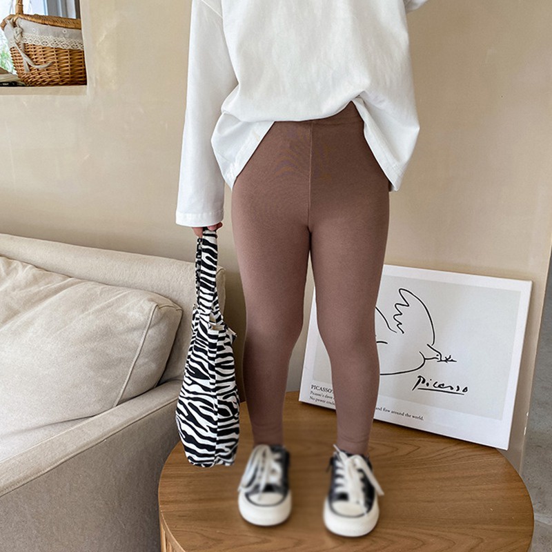 Quần Legging Len Ôm Dáng Xinh Xắn Theo Phong Cách Hàn Quốc Dành Cho Bé Gái